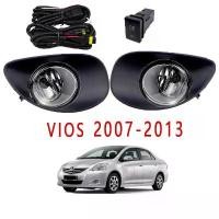 ราคา VIOS Fog Lamp Fog Lightโคมไฟหมอกไฟหน้ากันชนด้านหน้า ไฟตัดหมอก ไฟสปอร์ตไลท์ for TOYOTA VIOS 2007-2013 with Harnesses and Switches (สายไฟและสวิทช์) (1732449281472825250)