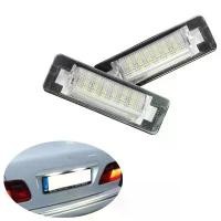 ราคา BENZ ไฟส่องป้ายทะเบียน license plate light W210 E230 E240 แคนบัส LED ป้ายทะเบียนรถ (2 ชิ้น) ไฟไม่โชว์ ร้านไทย (1732100858582894084)
