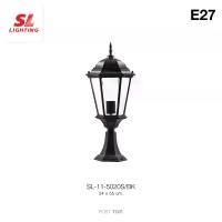 ราคา SL LIGHTING | Post Light โคมไฟหัวเสา รูปแบบทรงศาลาไทย สำหรับติดตั้งภายนอก รุ่น SL-11-5020S/BK ขั้วE27 (1732149549731120832)