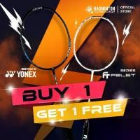 ราคา YONEX Nanoray Light 18i, Astrox Lite 21i, 27i, 37i, 43i, 45i, Voltric Lite 20i, 35i, 40i, 47i, FELET Rampage 10/11, Aero-Tech 11/12, ไม้แบดมินตัน, ซื้อ 1 แถม 1, ฟรี, [ไม่มีข้อกำหนดในการซื้อเพิ่มเติม] 