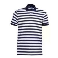 ราคา ARROW STRIPED POLO เสื้อโปโล ผ้าลายทาง สีขาวกรม ทรง Smart MPCM219-NV (1731864603027475117)