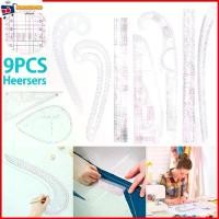 ราคา Certified productsชุดไม้บรรทัดแม่แบบ (9แบบ) ลายฉลุ ทรงโค้ง สไตล์ฝรั่งเศส ไม้บรรทัดสร้างแบบ หลายสไตล์ ไม้โค้ง ไม้บรรทัด สําหรับตัดเย็บ (1732169945471878991)