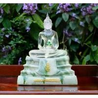 ราคา Certified productsหลวงพ่อโสธร เนื้อแก้วใสด้านในบรรจุองค์พระแก้วมรกต ฐานสีลายหินอ่อน หน้าตัก 5 นิ้วสูง 25 cm พุทธาภิเษกจากวัด (1732327348412384606)