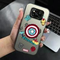 ราคา เคสโทรศัพท์สำหรับ Xiaomi POCO X3 NFC POCO X3 POCO X3 PRO Iron Man กึ่งโปร่งใส บางเฉียบ ฝ้า Casin (1729927477771275198)