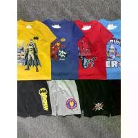 ราคา ชุดเด็ก ลายการ์ตูน Marvel Spider Iron Man Hulk Captain America ทำจากผ้าฝ้าย สำหรับเด็กผู้ชาย ชุดเสื้อแขนสั้นและกางเกงขาสั้น (1731600250048447614)