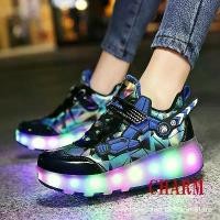 ราคา รองเท้าไฟ LED สีสันสดใส, แฟชั่นสำหรับเด็กและผู้ใหญ่บาบาไฮ, Ultra-light Roller Heelys, เสื้อกันหนาว, รองเท้าผ้าใบล้อเดียว / คู่, Supply, 2tyn, คุณภาพสูง 100% (1730523627017242761)