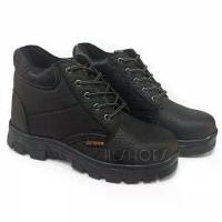 ราคา รองเท้าเซฟตี้ หุ้มข้อ หัวเหล็กSafety Shoes สีดำ ไซส์39-46 (1732251069888562814)