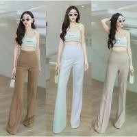 ราคา Balong pants กางเกงขาม้าเล็กซิปข้าง(ผ้าโรเชฟพรีเมี่ยม) ผ้ายืดหยุ่น ทิ้งตัว ไม่ต้องรีด (ความยาว 43 นิ้ว) สินค้าดี (1731847098879870179)