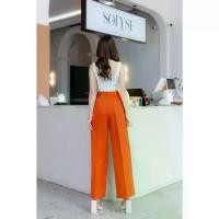 ราคา G94 กางเกงเอวสูง ขากระบอก ตะขอหน้า กางเกงขายาว ซิป ตะขอหน้า กางเกงผ้าผ้าเปเป้ กางเกงใส่ทำงาน กางเกงขายาวผู้หญิง กางเกงขายาวผู้หญิง Women's trousers (1732208324557310161)