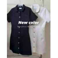 ราคา Abely - Merry Dress เดรสสั้นคอปกกระดุมหน้า (1731548162612823710)