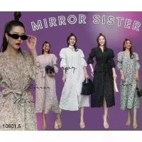 ราคา M12 Mirrorsister Dress ชุดเดรสยาวผ้านูนลายดอก สีครีม สีชมพู สีดำ สีฟ้าอมเทา สีขาว สำหรับผู้หญิง คําแนะนําการขายที่ร้อนแรงในเดือนนี้ (1732291785592440038)