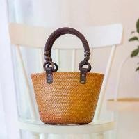 ราคา กระเป๋าสาน กระเป๋ากระจูดสาน บุผ้า ซิบ กระเป๋าถือ กระเป๋าผ้าทอผู้หญิง กระเป๋าไปทะเล Handle Bags สินค้าแนะนำ (1731451339225204078)
