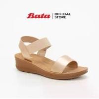 ราคา Bata Women's Mules Sandals รองเท้าส้นแบนสำหรับผู้หญิง รุ่น Verena สีชมพูทอง 5618157 (1729504930146585242)