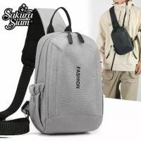 ราคา กระเป๋าคาดหน้าอกผู้ชาย มัลติฟังก์ชั่น ความจุมาก ดีไซน์เรียบง่าย น้ำหนักเบา กระเป๋าสะพายไหล่เดียว ทำจากฟิล์มหนัง อเนกประสงค์แบบสบาย ๆ เหมาะสำหรับพร็อพ กระเป๋าสะพายข้าง tote bags (1732227293579019430)