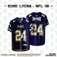 ราคา เสื้อเจอร์ซีย์โอเวอร์ไซส์ NFL Streetwear, เสื้อผ้า INFINIX, วัสดุ LYCRA, EDISI NFL 2024 Sport กีฬา (1730574778495567940)