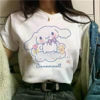 ราคา เสื้อยืด Cinnamoroll, สำหรับผู้หญิง, สไตล์ยุค 90, เสื้อยืด Sanrio, เสื้อผ้าผู้หญิงแขนสั้น, เสื้อยืดคู่การ์ตูน, Streetwear (1732028247139846962)