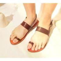 ราคา Leather Sandals Women รองเท้าแตะ รองเท้ารัดส้นไปทะเล รองเท้าหนังผู้หญิง วินเทจ รองเท้าหนังลำลอง ขายร้อน (1732368894961616159)