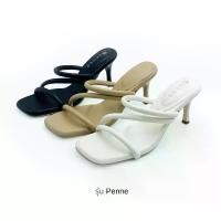 ราคา รองเท้าMaxiส้นสูง แฟชั่น (MAXI SANDALS) AJ58052 หนังPU ซับPU สูง3นิ้ว (1731733954658207315)