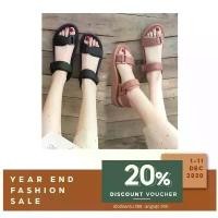 ราคา Women's Sandals รองเท้าแตะรัดส้น 2สาย น้ำหนักเบาสบาย ไม่ลื่น สไตล์เกาหลี (2สี) 8318 คําแนะนําผลิตภัณฑ์ใหม่ของเดือนนี้ (1732266666371745789)