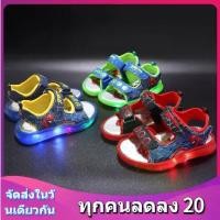 ราคา 【BearPaw kid】2024ใหม่ไฟ LED ขึ้นรองเท้าเด็กรองเท้าแตะชายหาดรองเท้าเด็กเรืองแสงรองเท้าเด็กชายและเด็กหญิง Sandals Open Toe Summer รองเท้าเด็กผู้ชาย6ขวบ รองเท้า คีบ (1729610188197365980)