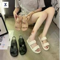 ราคา (S-100) รองเท้าแตะแฟชั่น แบบสวม รองเท้าผู้หญิง Woman รองเท้าแตะ Sandals แต่งสายคาด 2 เส้น มีสายรัดส้น แบบเรียบ น่ารัก (1731762825212692987)