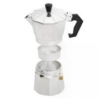 ราคา พร้อมเครื่องบด!! moka pot กาชงกาแฟเอสเพรสโซ่ ขนาด 3 ถ้วย 150 ml อิตาเลี่ยนคลาสสิค ทรงแปดเหลี่ยม (1731941637248877589)