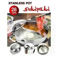 ราคา หม้อสุกี้ หม้อชาบู หม้อต้ม Hot Pot แบบแบ่งเป็น 2 ช่อง สำหรับทำสุกี้ ชาบู ขายดี (1731851717685839688)