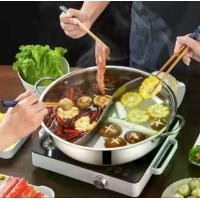ราคา หม้อชาบู 2 ช่อง 28cm หม้อสุกี้ สแตนเลส หม้อชาบูไฟฟ้า หม้อ 2 ช่อง หม้อสุกี้ชาบู หม้อ shabu pot manzoku (1729570331665664185)