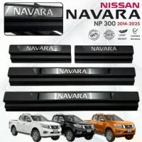 ราคา ชายบันไดพลาสติกสีดำ NISSAN Navara นาวาร่า ปี 2014-2025 แผ่นกันรอยบันได Scuff plate สคัพเพลท นาวารา (1731982870129969118)