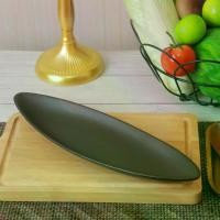 ราคา 1 ใบ Sushi plate ceramic จาน จานเสิร์ฟ จานเซรามิคทรงรียาว จานเปลไข่ จานทรงเรือ จานซูชิ จานเปลยาว จานสไตล์ญี่ปุ่น (1729672014525401846)