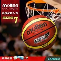 ราคา COD. Molten มอลเท่น ลูกบาสเก็ตบอลยาง บาสเก็ตบอล เบอร์ 7 MOT Basketball RB th BGRX7-TI(520) แถมฟรี เข็มสูบ+ตาข่าย (1731357106190256017)