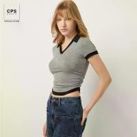 ราคา CPS CHAPS เสื้อโปโลดีเทลคอเสื้อสีตัดกัน ผู้หญิง CONTRAST COLLAR COLOR POLO รุ่น C25WFTA102 (AW25#A1) (1731846735203108142)