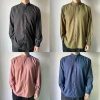 ราคา [9 color] Shirt mandarin collar minimal Korea เสื้อเชิ้ต คอจีน สีพื้น แขนยาว มินิมอล เกาหลี ผ้านิ่ม สินค้าขายดี ผู้ชาย Clothing สีน้ำตาล ผ้าสำลี ผ้าไหม ผ้าฝ้าย (1731096917219576318)