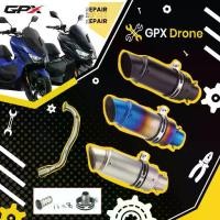 ราคา คอท่อ GPX Drone วัสดุแสตนเลสเกรด304 + ปลายท่อ Akrapovic ฟรีแคทลดเสียง (1731505334674294087)