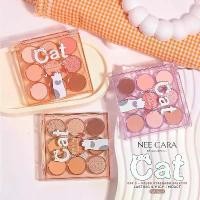 ราคา [เก็บเงินปลายทาง] NEE CARA Cat 9-Color Eyeshadow 13.5g นี คาร่า อายแชโดว์พาเลทยูนิแมว 9 สี (1731327190756001228)