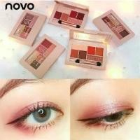 ราคา Novo Elegant Makeup Look Eyeshadow Palette 6 Color พาเลทอายแชโดว์ 6 เฉดสี Novo.5228 (1731464658385077449)