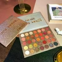 ราคา พาเลท 35 สี พาเลทอายแชโดว์ พาเลททาตา เนื้อดินน้ำมัน ชิมเมอร์ และกลิตเตอร์ eyeshadow บลัช คา เกะ ม่วง (1732302219789108238)