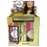 ราคา {12ตลับ} Karite Color Eyeshadow & Highlighter Palette พาเลทอายแชโดว์ รูปหัวใจ หลากสี ประกาย ใบหน้า (1730919292608940494)