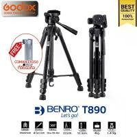 ราคา Benro Tripod T890 ขาตั้งกล้องน้ำหนักเบา DSLR, มิลเรอร์เลส, คอมแพ็ค, วิดีโอ / Godox Thailand (1732229543764330261)