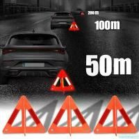 ราคา augustshoprich แบบพกพา 2Pcs/Set Portable Car Auto Reflective Traffic Warning Sign Triangle Foldable Standing Tripod Road Emergency Standby Car Accessories รถยนต์ (1731384080717744295)