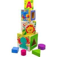 ราคา Fisher-Price กล่องบล็อกไม้เรียงซ้อน Shape Sorter Stacking Blocks ของแท้ (1729964289170901220)