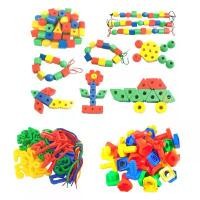 ราคา [COD] [พร้อมส่ง] [จัดส่งทันที] Btoys ร้อยเชือก เสริมสมาธิเด็ก รูปทรง3มิติ Funny blocks ร้อยเชือกลูกปัด ตัวเลข เลขาคณิต ภาษาอังกฤษ ภาษาไทย น็อต สัตว์ (1732299566198196965)