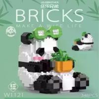 ราคา ของเล่นตัวต่อ BRICKS แพนด้า หมีแพนด้า มินิบล็อค ต่อตัวเลโก้การ์ตูน nano blocks มีให้เลือกหลากหลายแบบ (1730192144330427158)