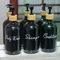 ราคา ขวดจ่ายแชมพู ความจุ 500 มล. พร้อมฉลากกันน้ำ ขวดสบู่รีฟิลเปล่า เหมาะสำหรับห้องน้ำ อาบน้ำ แชมพู ครีมนวดผม ล้างร่างกาย (1730203099117553789)