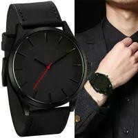 ราคา Quxis luxury brand men's leather business watch men's business quartz watch men's date quartz clock (1732263371731272937)