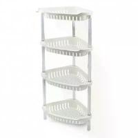 ราคา [พร้อมส่ง] Pioneer ชั้นเข้ามุมวางของในห้องน้ำ 4 ชั้น / ชั้นวางเข้ามุม 3 ชั้น ชั้นวางมุมสามเหลี่ยม ชั้นวางสีขาว shelf (1732420213923350146)