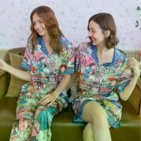 ราคา ชุดนอน Muslin Pajamas Silk Satin รุ่น The Enchantment of Old Town (N5109 T5109) | ชุดนอนชุดเที่ยว (1731770516079807377)