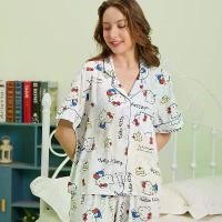 ราคา พร้อมส่งคิตตี้ ชุดนอนเยื่อไผ่ ชุดนอนผู้หญิง ชุดนอนใส่สบาย Pajamas (1731618720596985661)