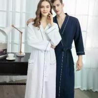 ราคา Shipped from Bangkok High-Quality Bathrobe, Bathrobe Set, Five-Star Hotel Bathrobe, Couple Pajamas, Long-Sleeve Bathrobe (1731772663041131943)