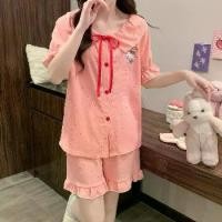 ราคา ➳ชุดนอนผู้หญิง ลายคิตตี้ 2 ชิ้น เสื้อแขนสั้น + กางเกงขาสั้น สำหรับฤดูร้อน ทรงหลวม การ์ตูนน่ารักc ชุดนอน sleepwear/Pajamas☝ (1732203927038691267)